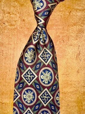 Mark Cross silk tie necktie vintage like new